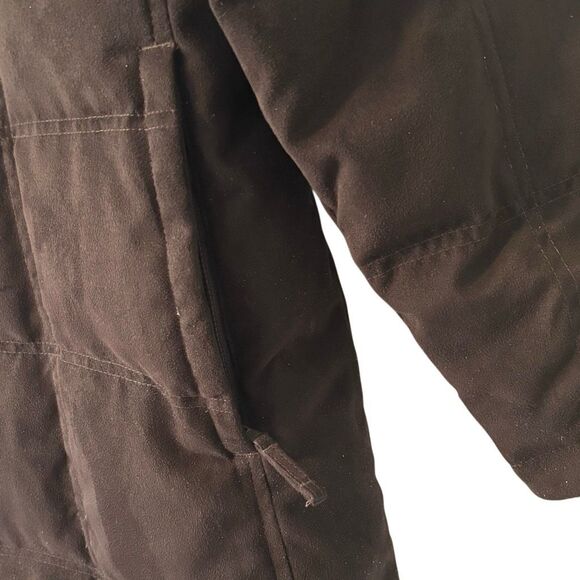 L.L. Bean Long Puffer Goose Down Coat Women’s chocolate Brown Winter L - Picture 8 of 13